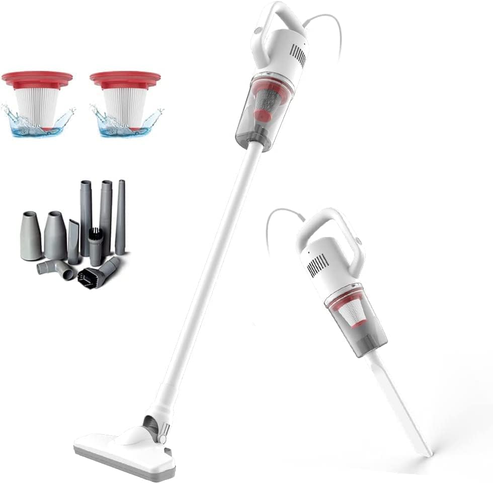 Keromee Vacuum Cleaner:BX-216, Corded Handheld Vacuum Cleaner Mini Electric Broom for Pet Hair Hardwood Floor Cat Litter Carpet Cleaning (16ft-Cord)